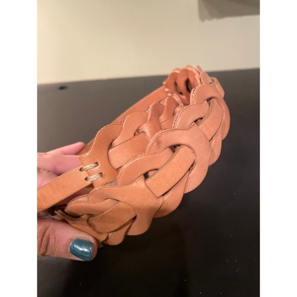 Cole Haan Leather Braided Belt - Picture 4 of 5